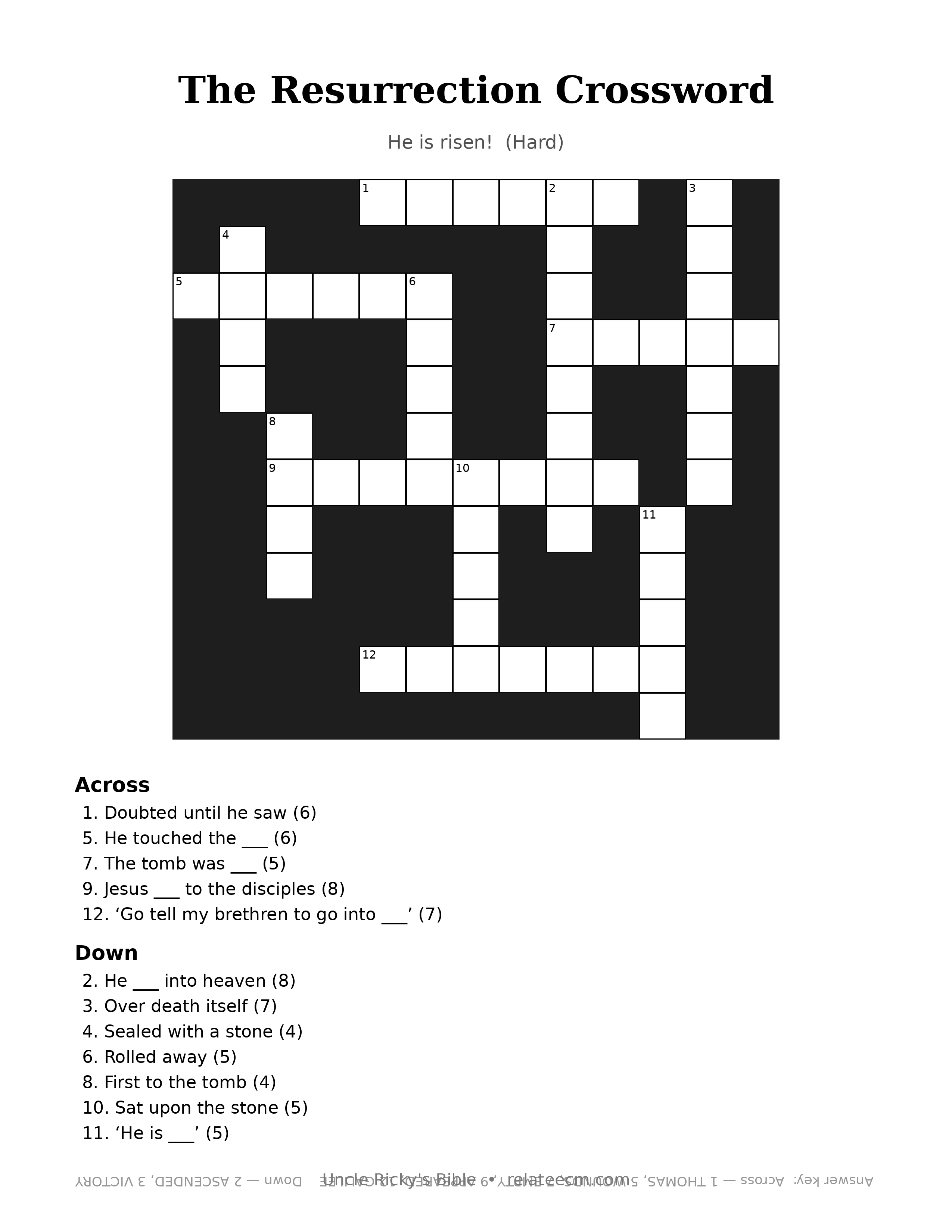 The Resurrection Crossword (Hard)